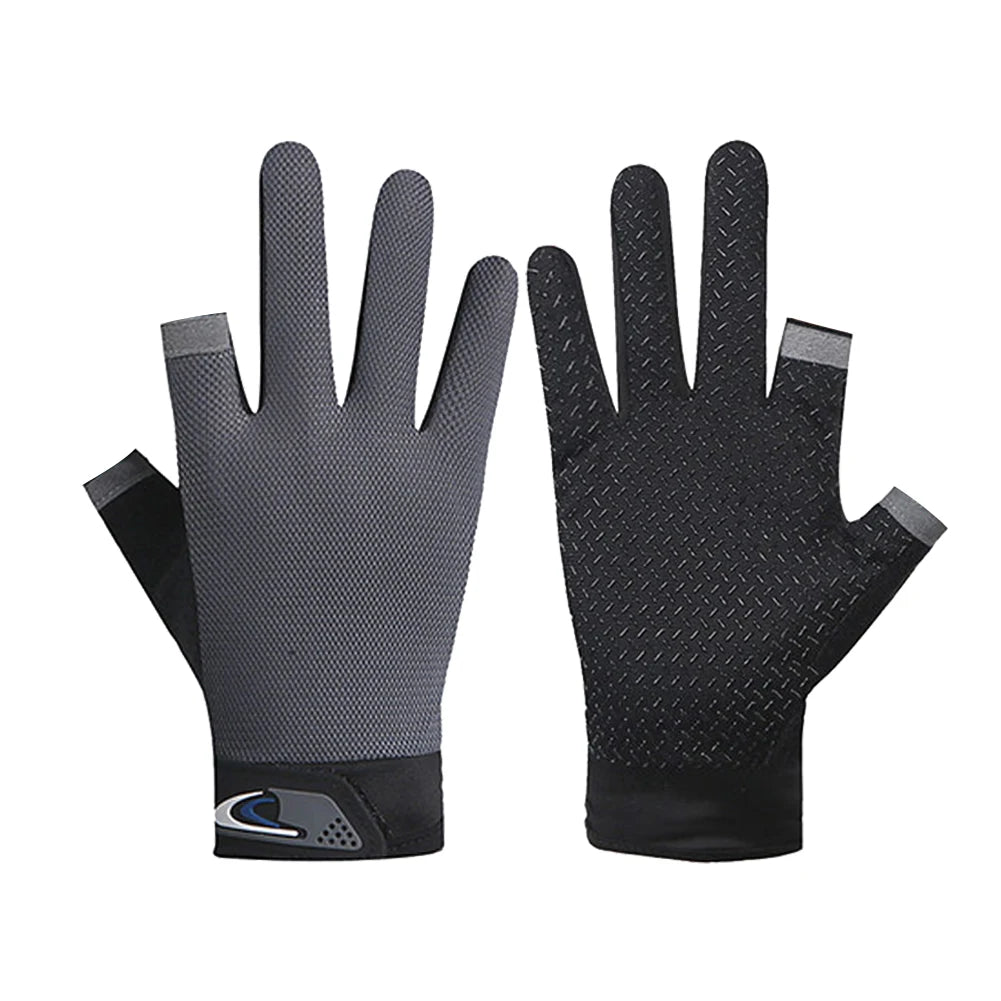 Winter Fishing Gloves 2 Cut Fingers Sport Cycling