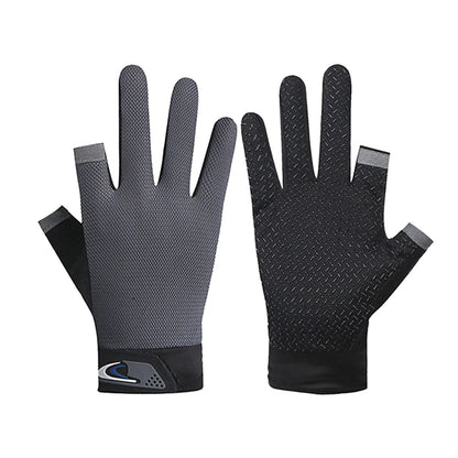 Winter Fishing Gloves 2 Cut Fingers Sport Cycling