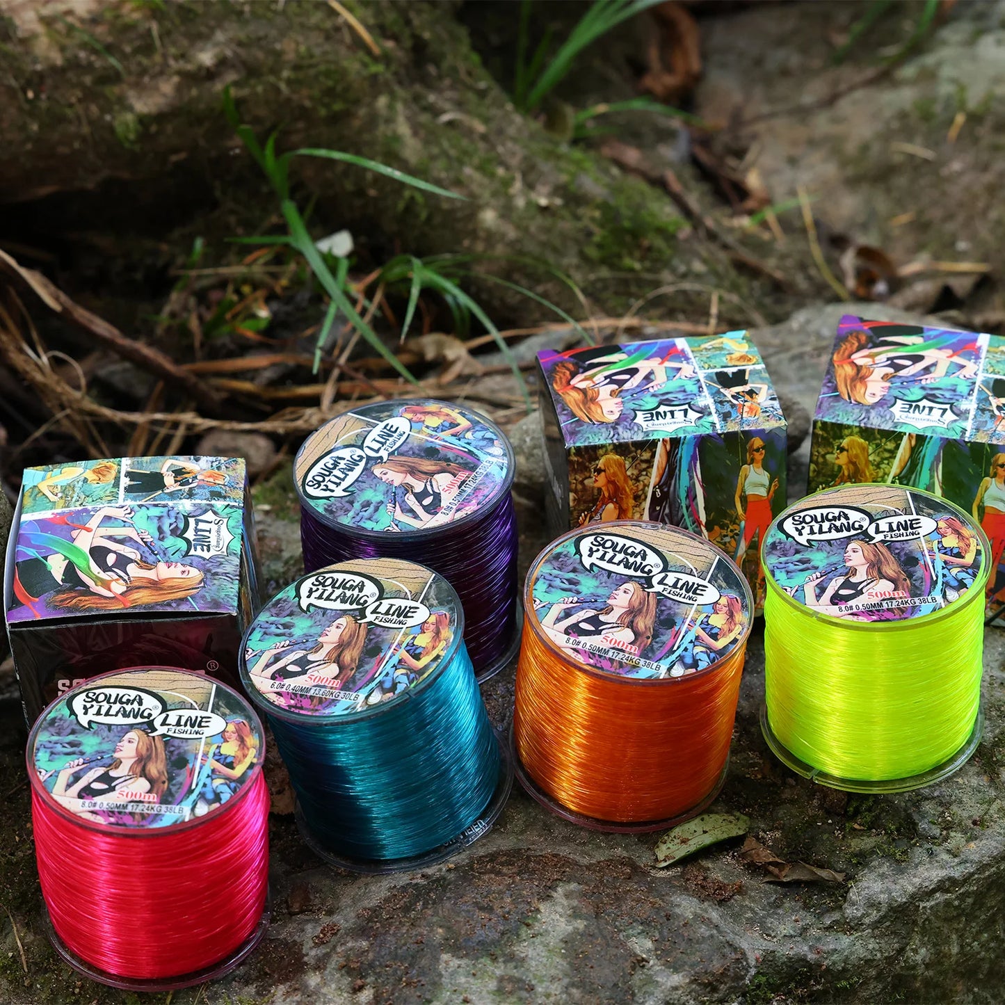 100m 500m Nylon Fishing Line  Super Strong Monofilament for salt or fresh water