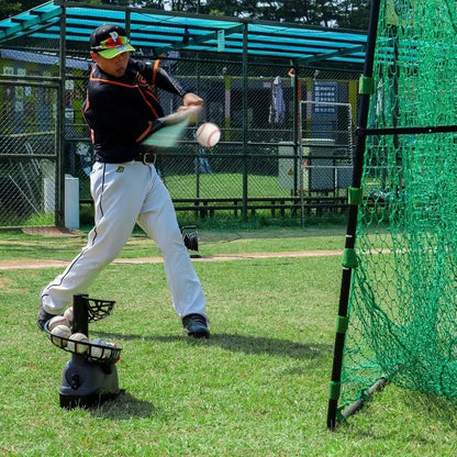 Baseball pitching
   Machine  Step On Paddle and Release