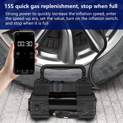 Digital Display Smart Preset Inflation Tire Inflator 12V 150PSI