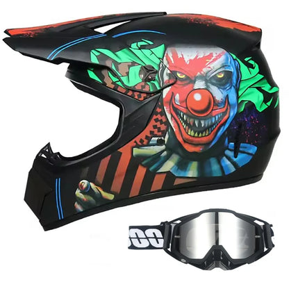 DOT/ECE Motocross Helmet Kit - includes goggles , gloves