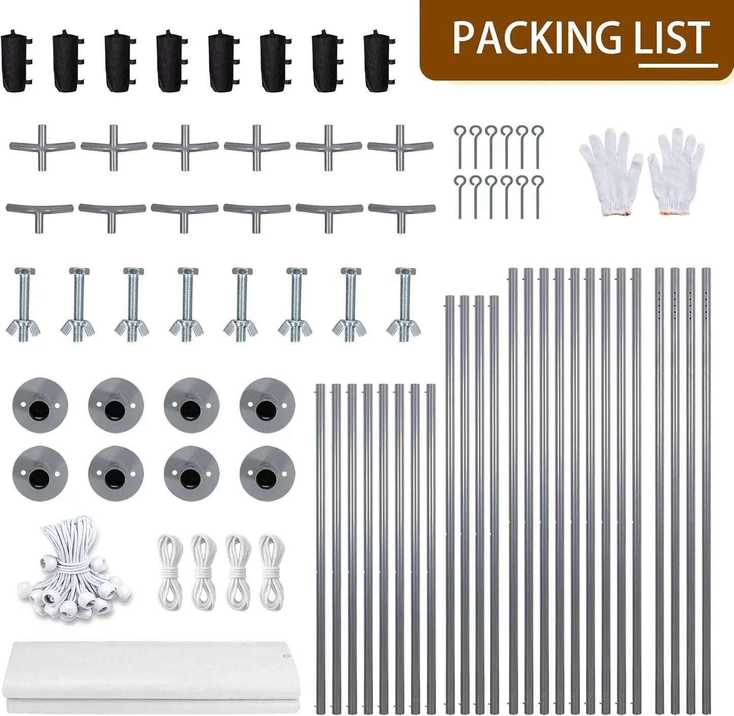 12x20 ft Heavy Duty Carport with Roll-up Windows,