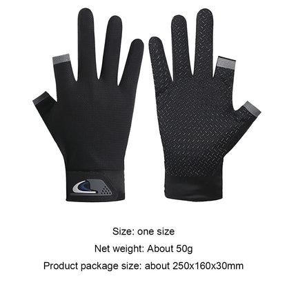 Winter Fishing Gloves 2 Cut Fingers Sport Cycling