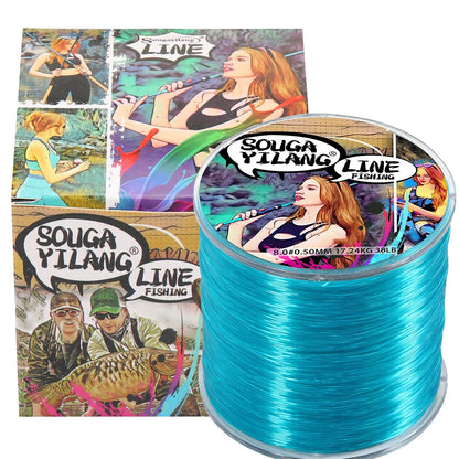 100m 500m Nylon Fishing Line  Super Strong Monofilament for salt or fresh water