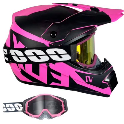 DOT/ECE Motocross Helmet Kit - includes goggles , gloves
