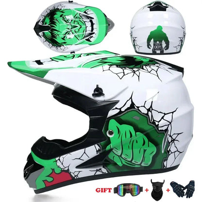 Motorcycle Helmet Youth Kids Child Full Helmet DOT