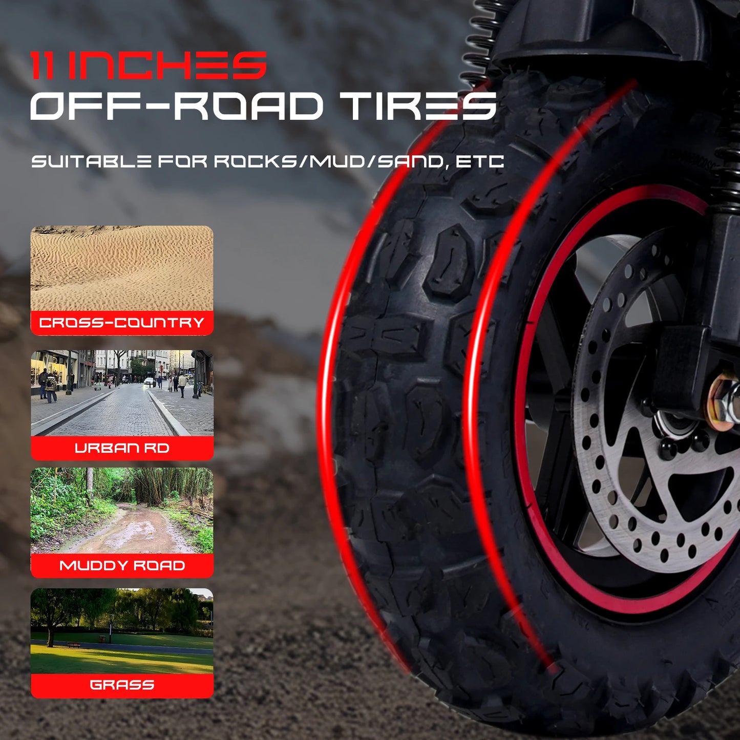 Electric Scooters1200W Brushless Motor Max Speed 34Mile