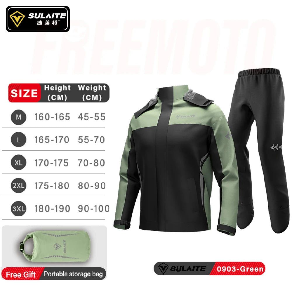 Rain Suit Men Women Waterproof  Rain Coat with Pants