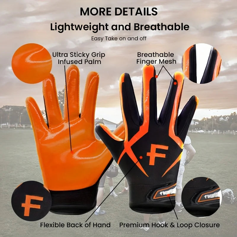 Football Receiver Gloves Men's Adult Receiver Gloves