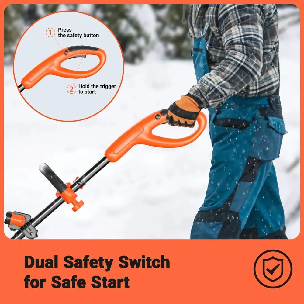 battery powerd Snow blower with Wheels, 48V | 16-Inch | 4-Ah Brushless