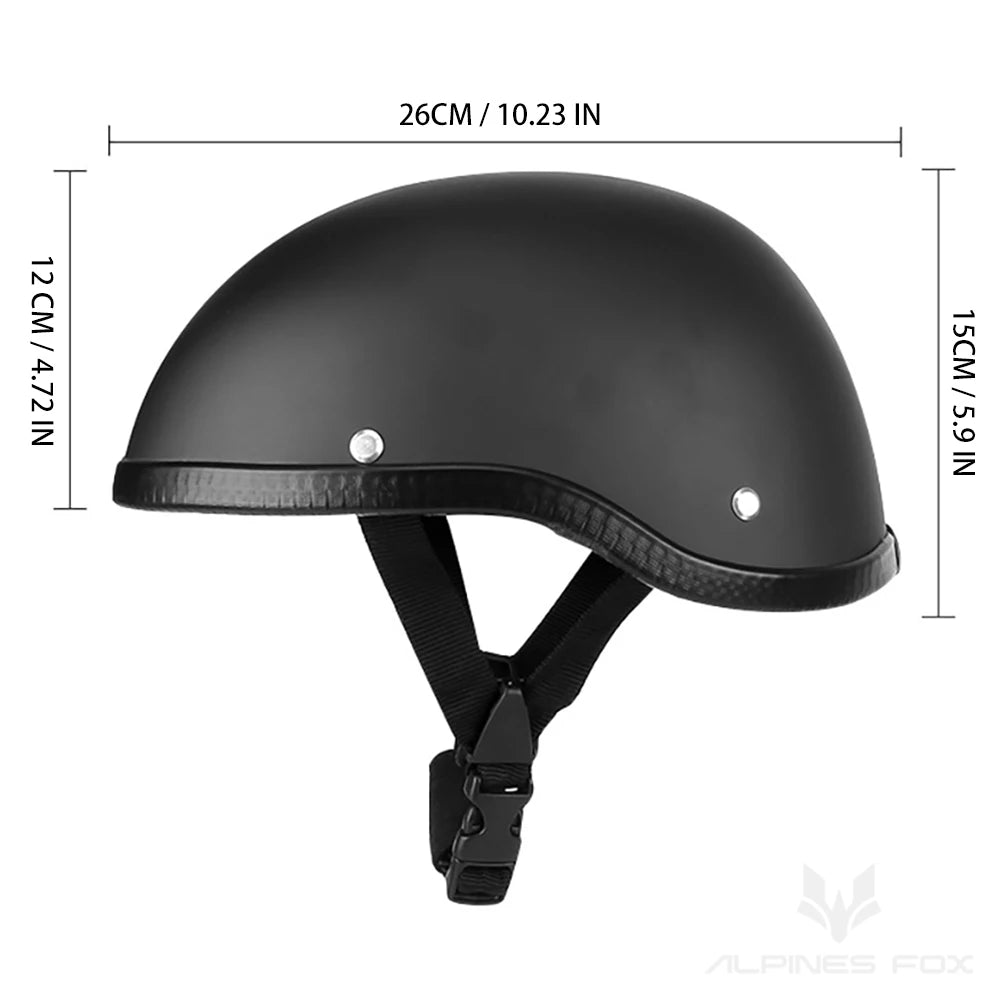 Retro Motorcycle Half Helmet Unisex  DOT Certified