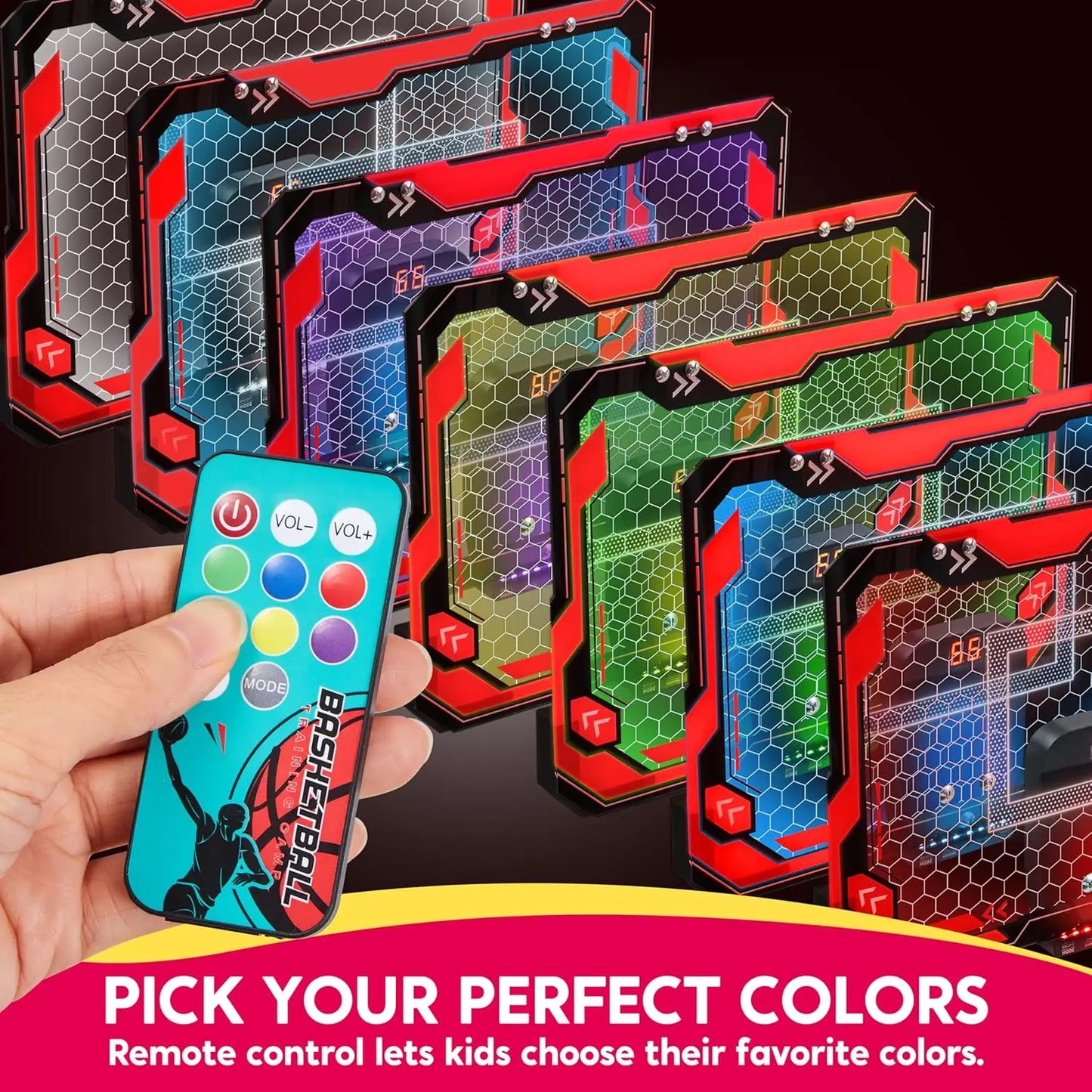 Mini Indoor Basketball Hoop Light Up Over The Door