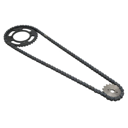 Front Rear Sprocket 420 Chain 155mm 37T Rear 420 17T Front Sprocket  for 50cc to 125cc Dirt Bikes ATV Go Kart