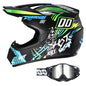 DOT/ECE Motocross Helmet Kit - includes goggles , gloves