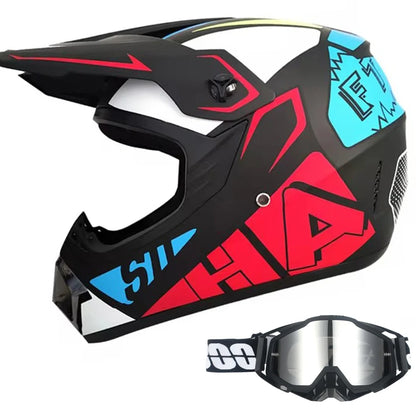 DOT/ECE Motocross Helmet Kit - includes goggles , gloves
