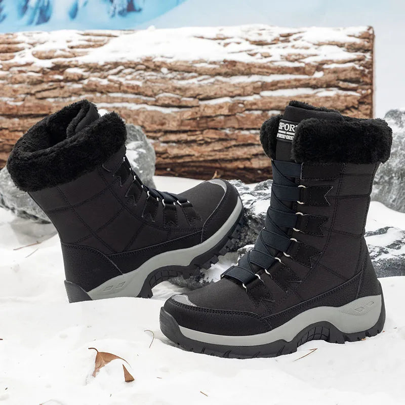 2025 Woman Winter Snow Boots Warm Boots Velvet Inside