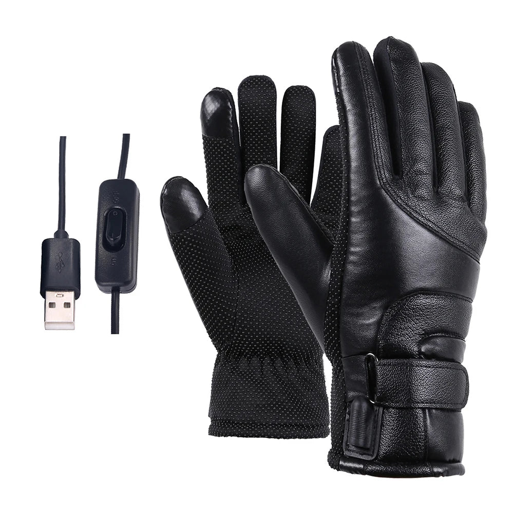 Electric Heated Gloves Men Women USB plug-in