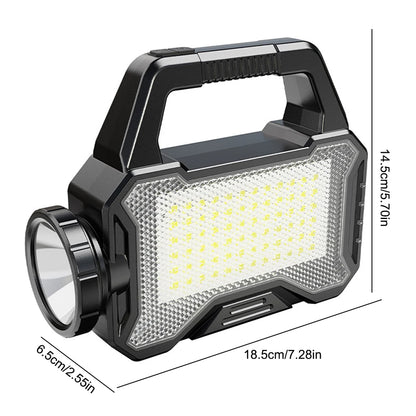 Solar Lantern Type C Rechargeable  Powerful  Spotlight Waterproof