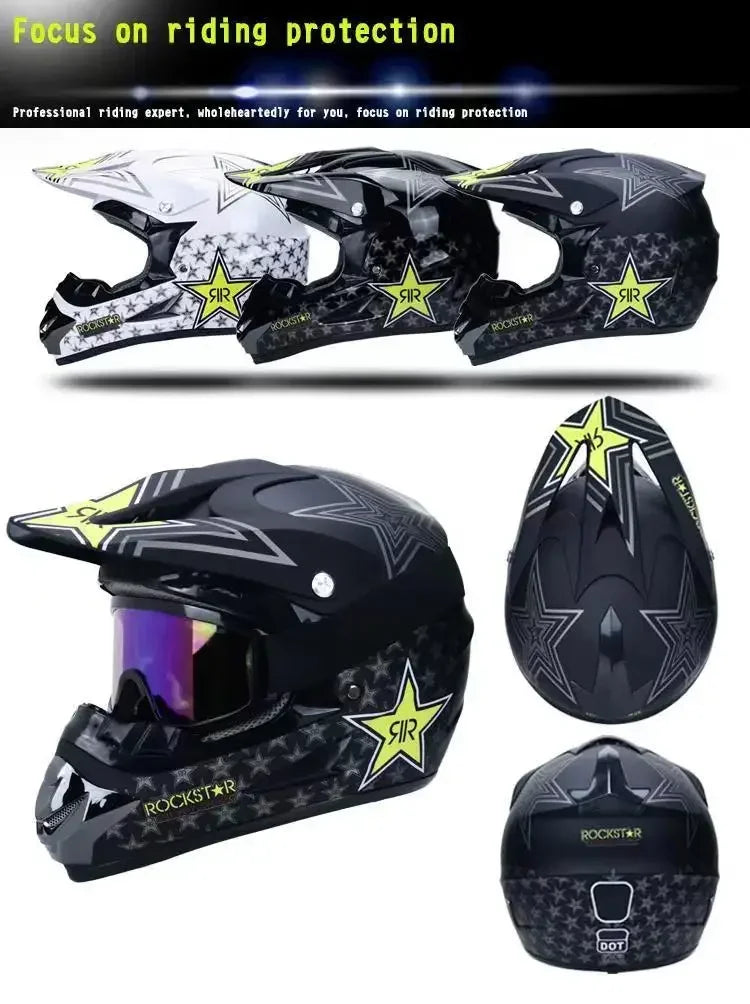 Motorcycle Helmet Youth Kids Child Full Helmet DOT