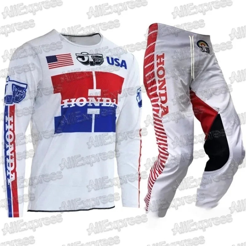 Honda Official Race Uniform Motorcycle JT RACING