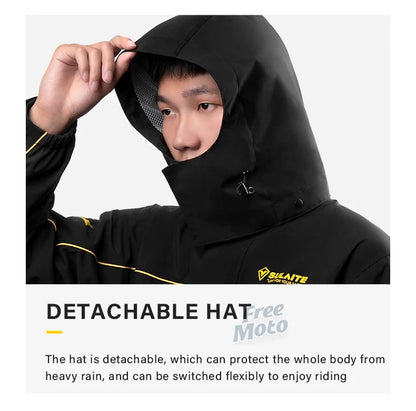 Waterproof Rain Gear Reflective  Rain Coats Lightweight