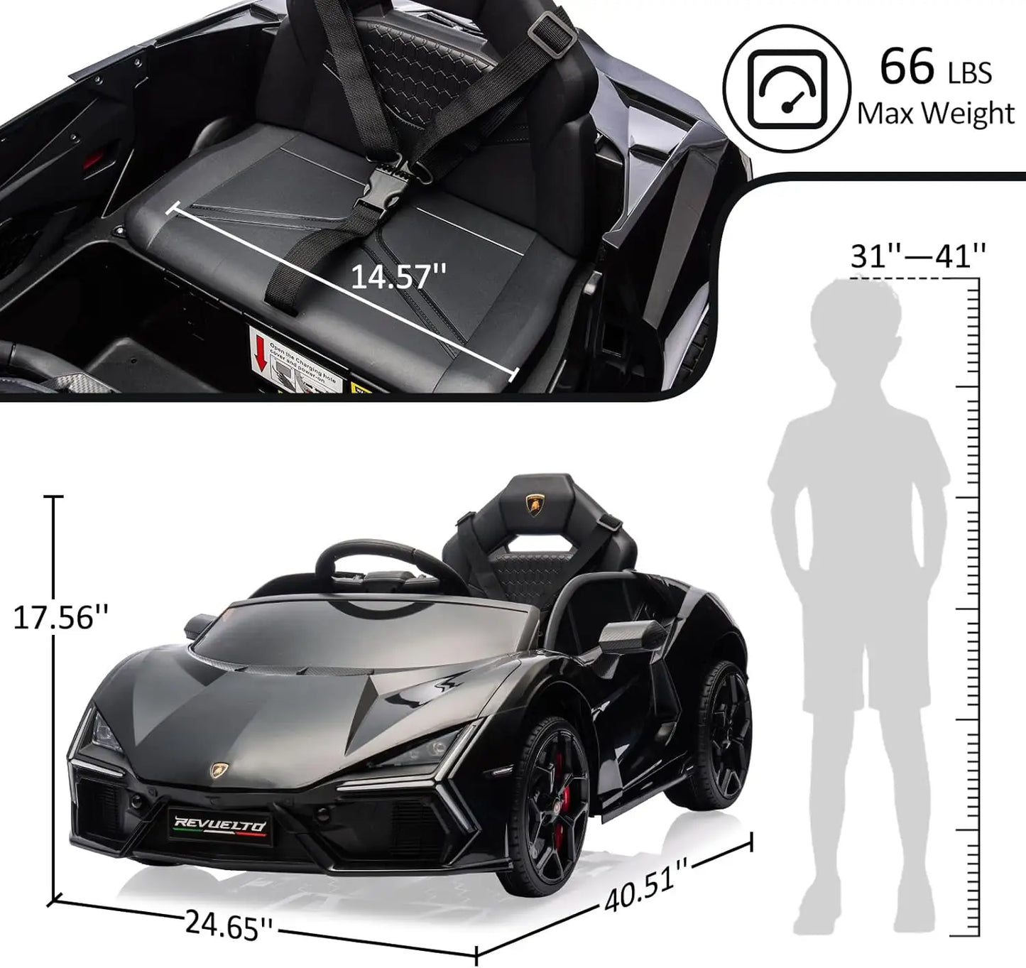 Ride On electric  Car for Kids  Lamborghini