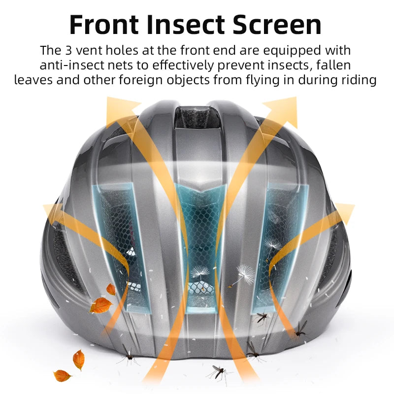 Bicycle Helmet  USB Warning Rear Light Cycling Helmet