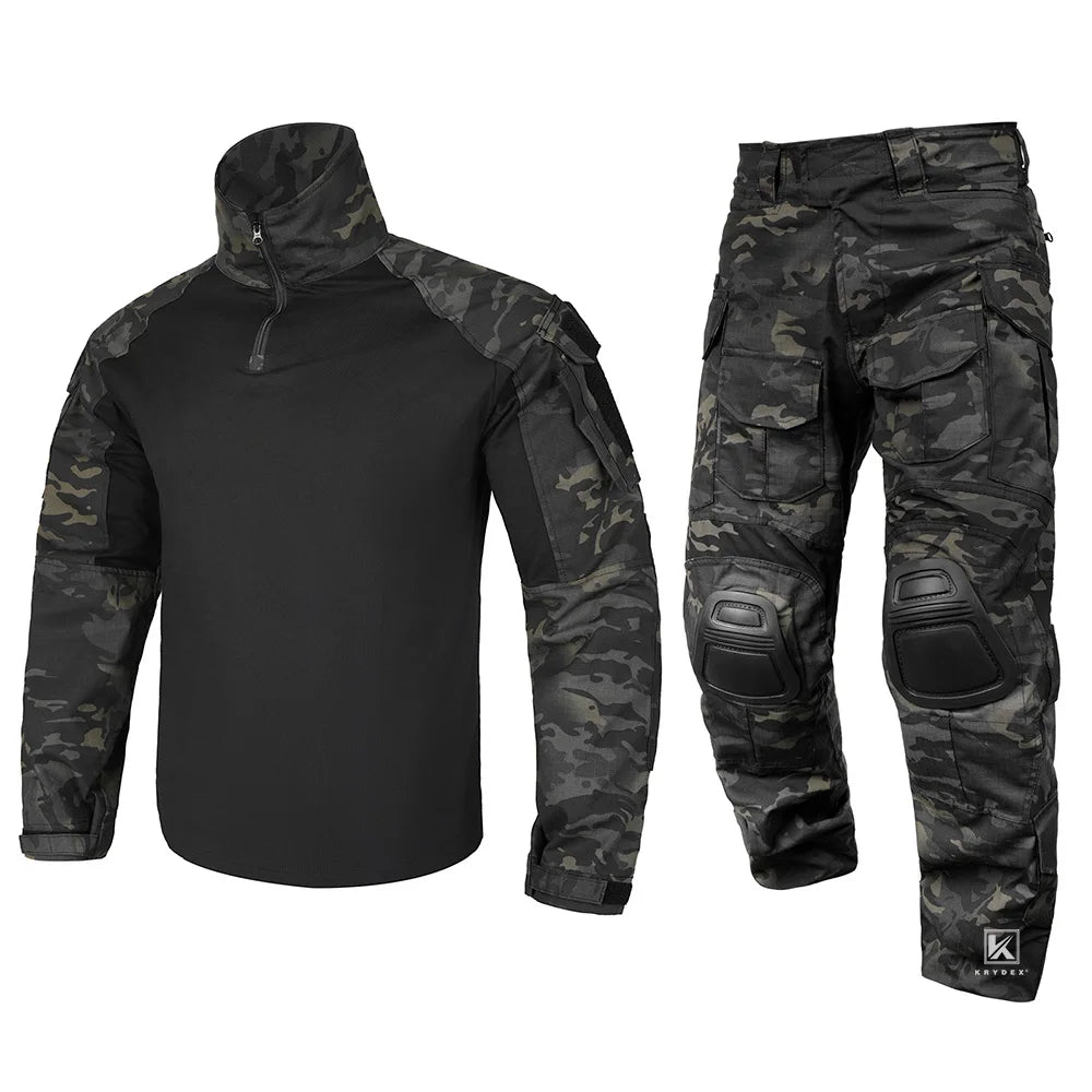 Tactical Camouflage Shirt & Pants Kit Combat Uniform