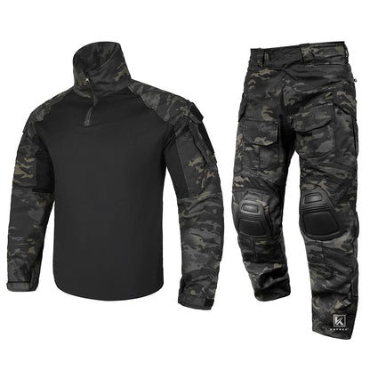Tactical Camouflage Shirt & Pants Kit Combat Uniform