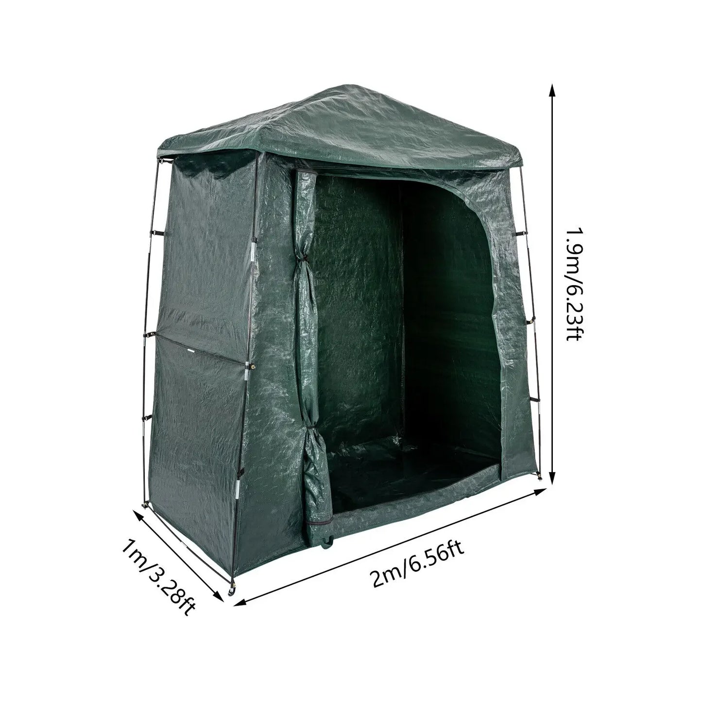 Foldable Outdoor Storage Tent Waterproof Shelter Shed 200x100x190cm