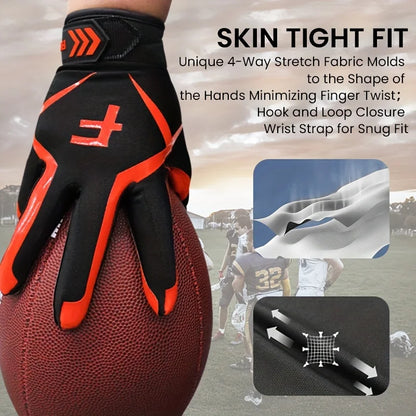 Football Receiver Gloves Men's Adult Receiver Gloves