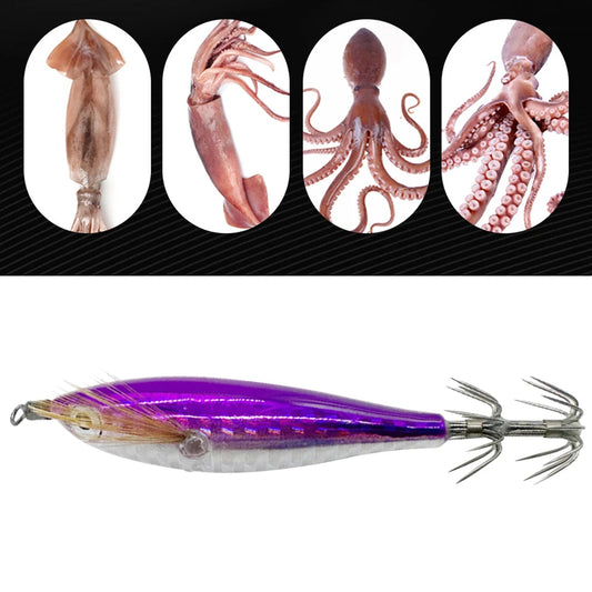 Luminous Fishing Bait Octopus Cuttlefish  Squid Hook Lure