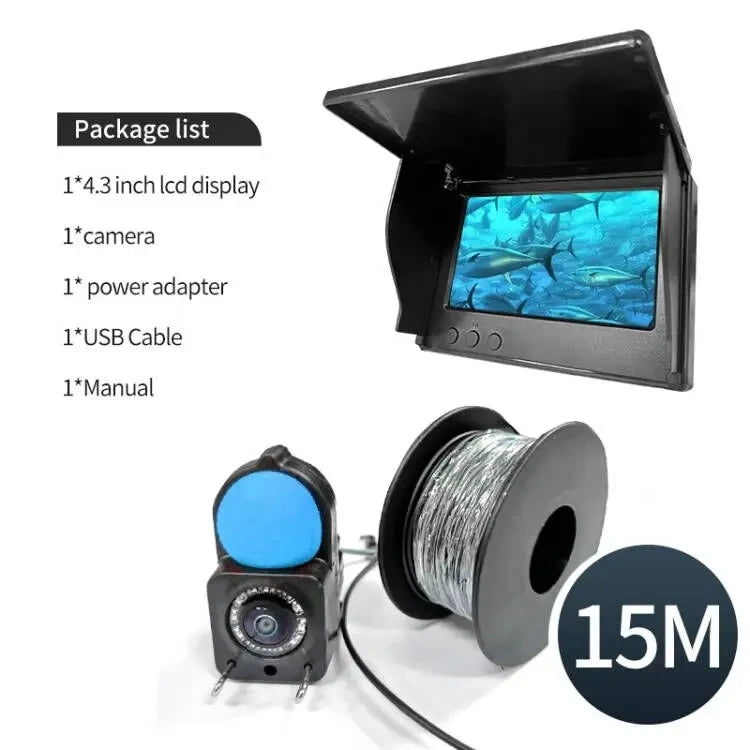 Portable Underwater Camera with 4.3" LCD Monitor for Ice Fishing