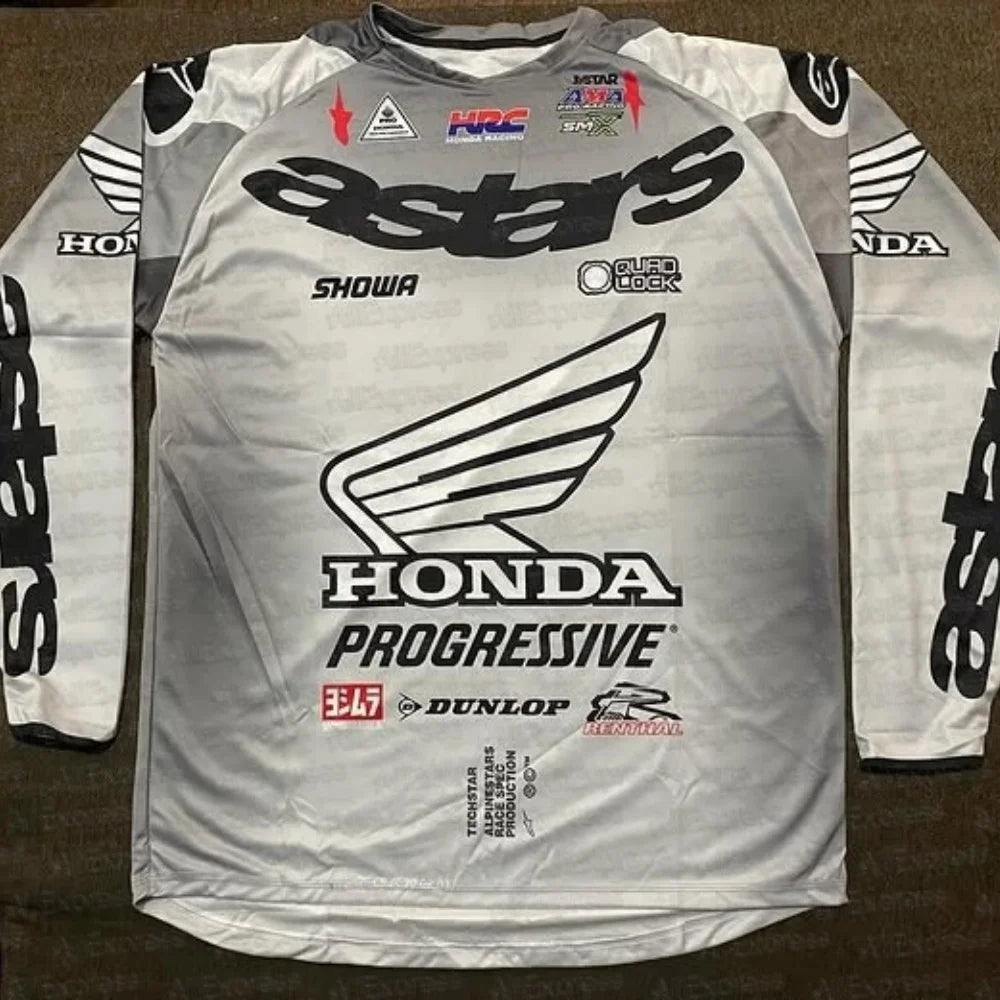 2025  Honda long Sleeved Motorcycle Racing Jersey