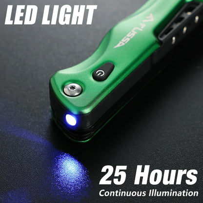 14-in-1, Hatchet Multi Tool Stainless Steel with LED Light,