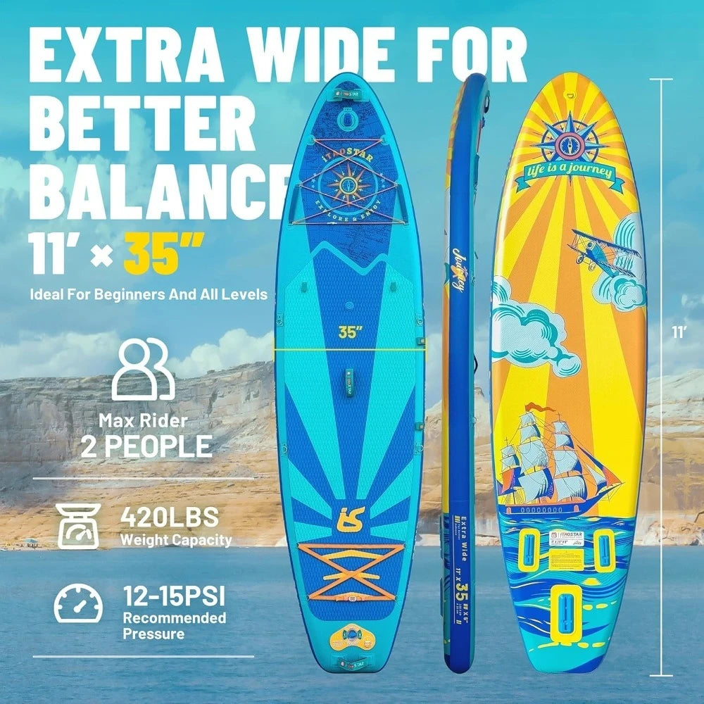 Extra Wide  Stable Inflatable Stand Up Paddle Boards