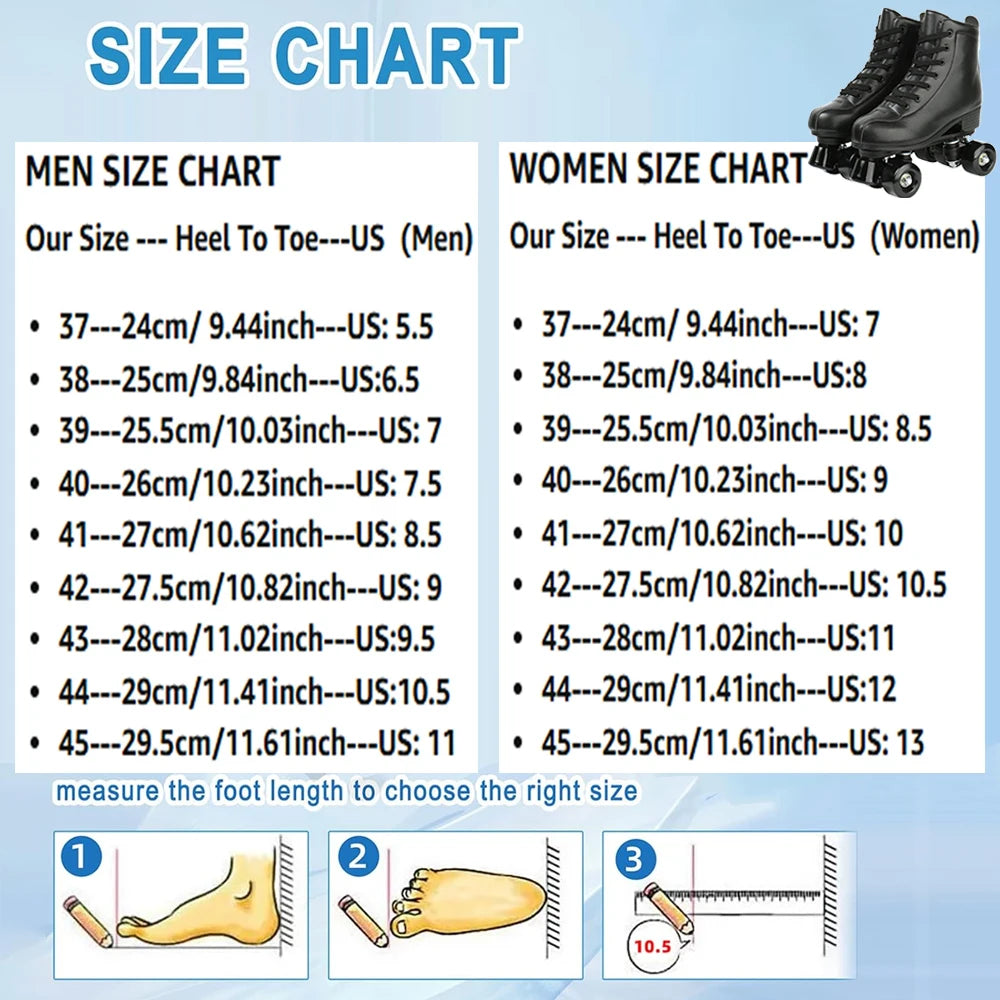 Leather Roller Skates Skating Shoes