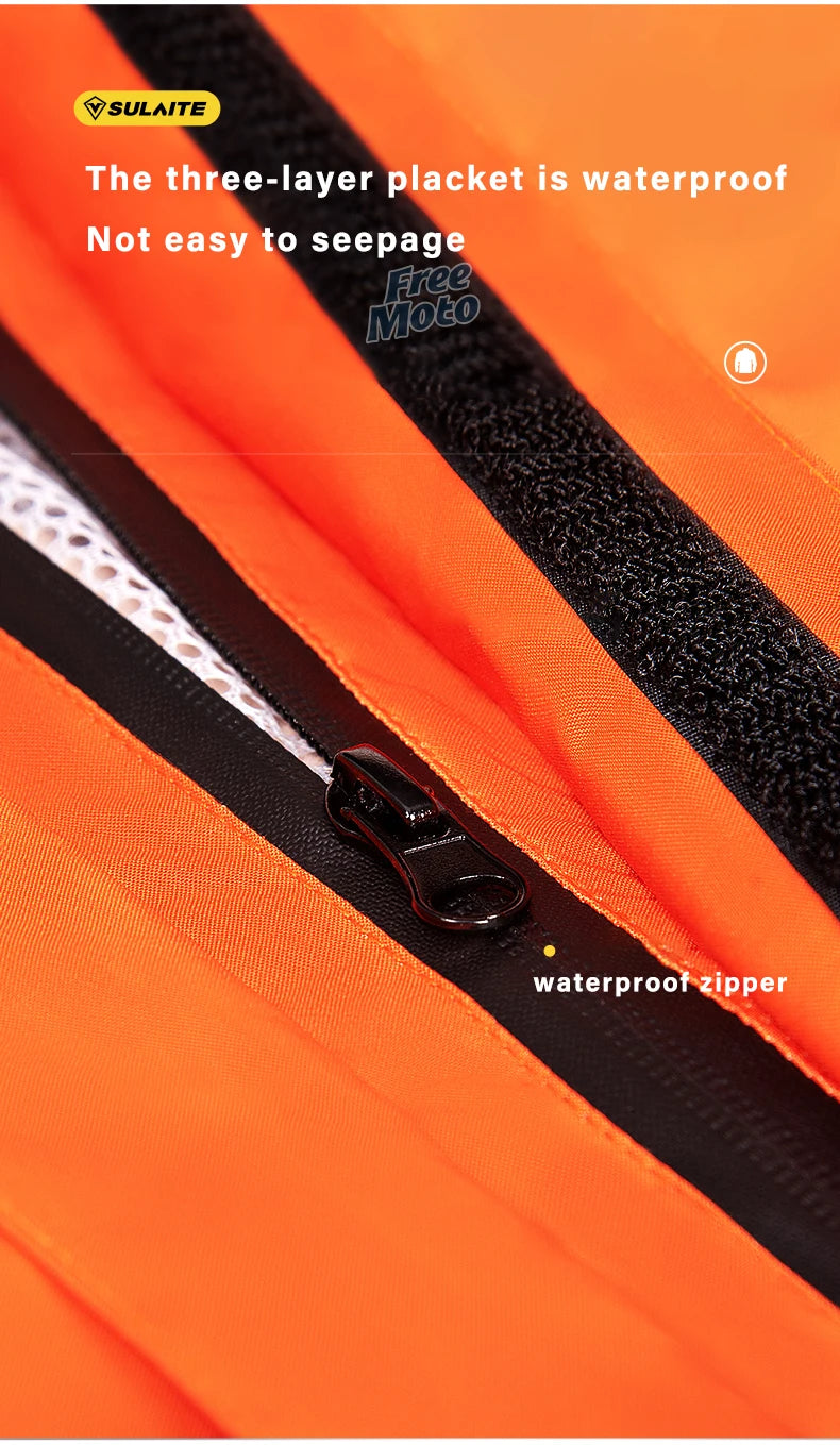 Waterproof Rain Gear Reflective  Rain Coats Lightweight