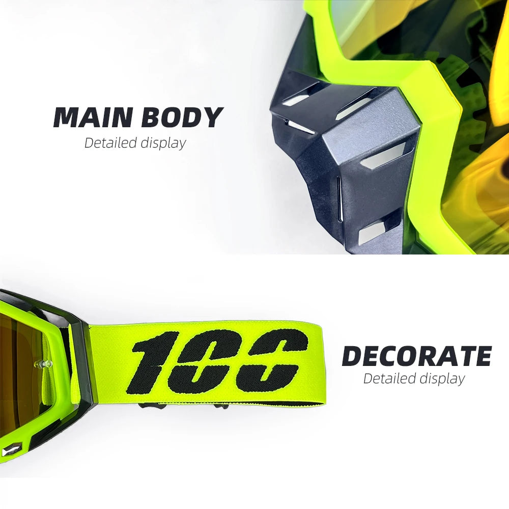 Hot 100 Motorcycle Goggles Cycling ski atv