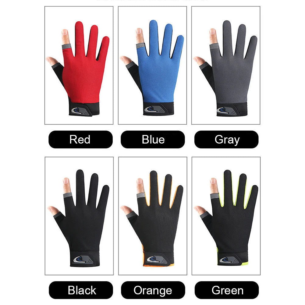 Winter Fishing Gloves 2 Cut Fingers Sport Cycling