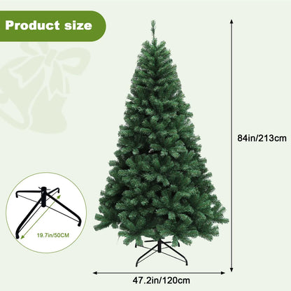 6-7ft Pre-Lit Christmas Tree LED Lights, 8 Modes