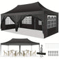 10x20 Pop Up Canopy Tent with 6 Sidewalls