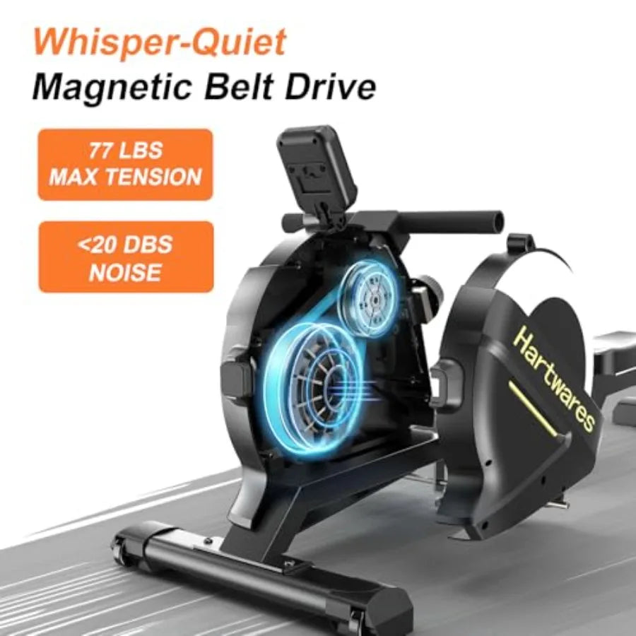 Magnetic Rowing Machine with 77lbs High Resistance