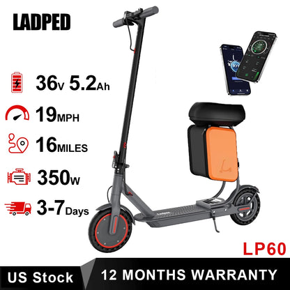 LP60 Electric Scooter 350W 19mph  8.5inch tire 16miles