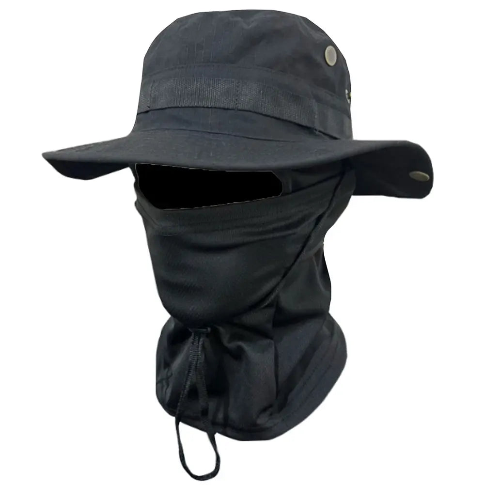 Boonie Hat Full Face Mask Set Wide Brim