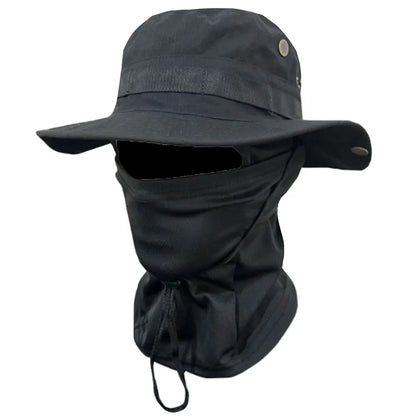 Boonie Hat Full Face Mask Set Wide Brim
