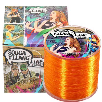 100m 500m Nylon Fishing Line  Super Strong Monofilament for salt or fresh water