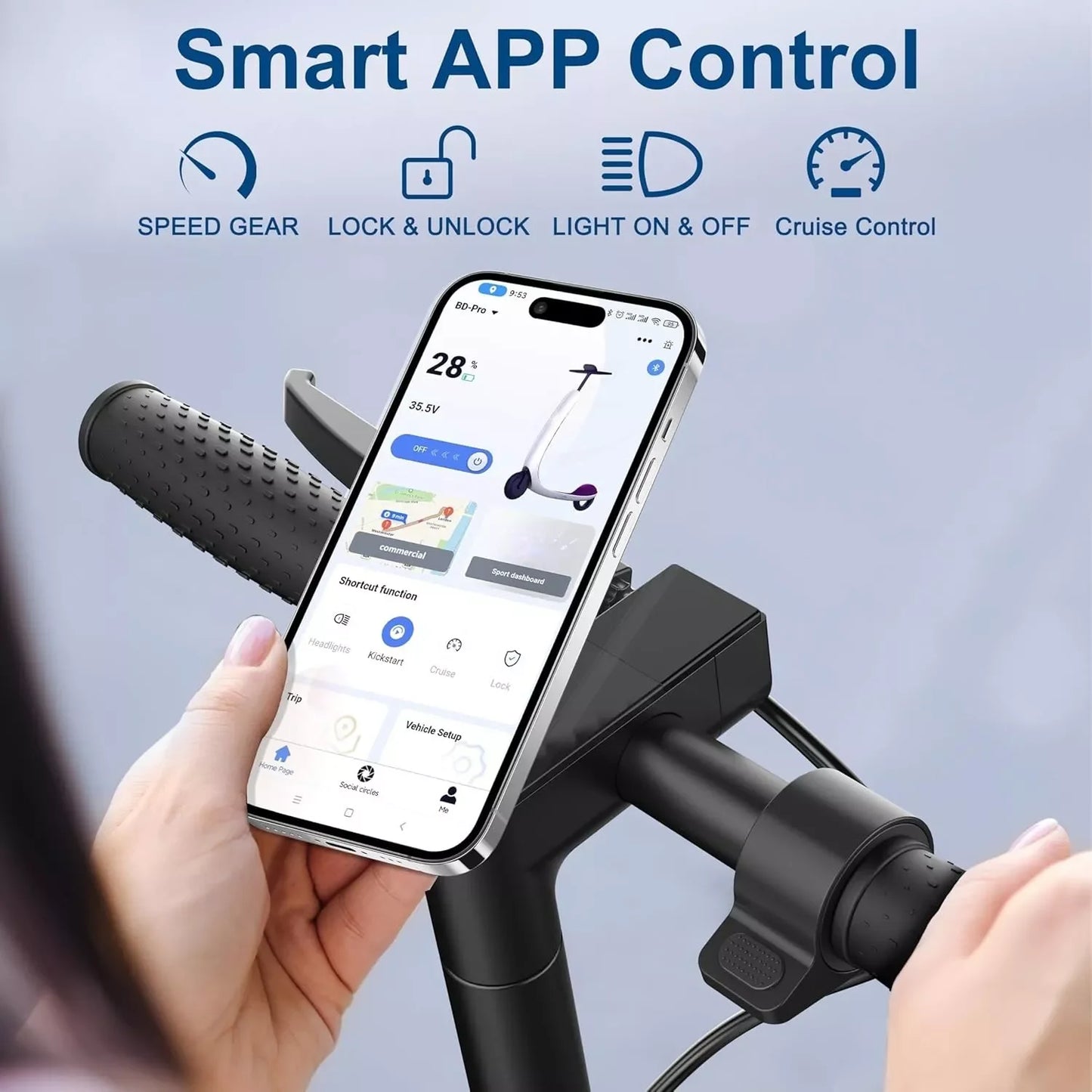 LP60 Electric Scooter 350W 19mph  8.5inch tire 16miles