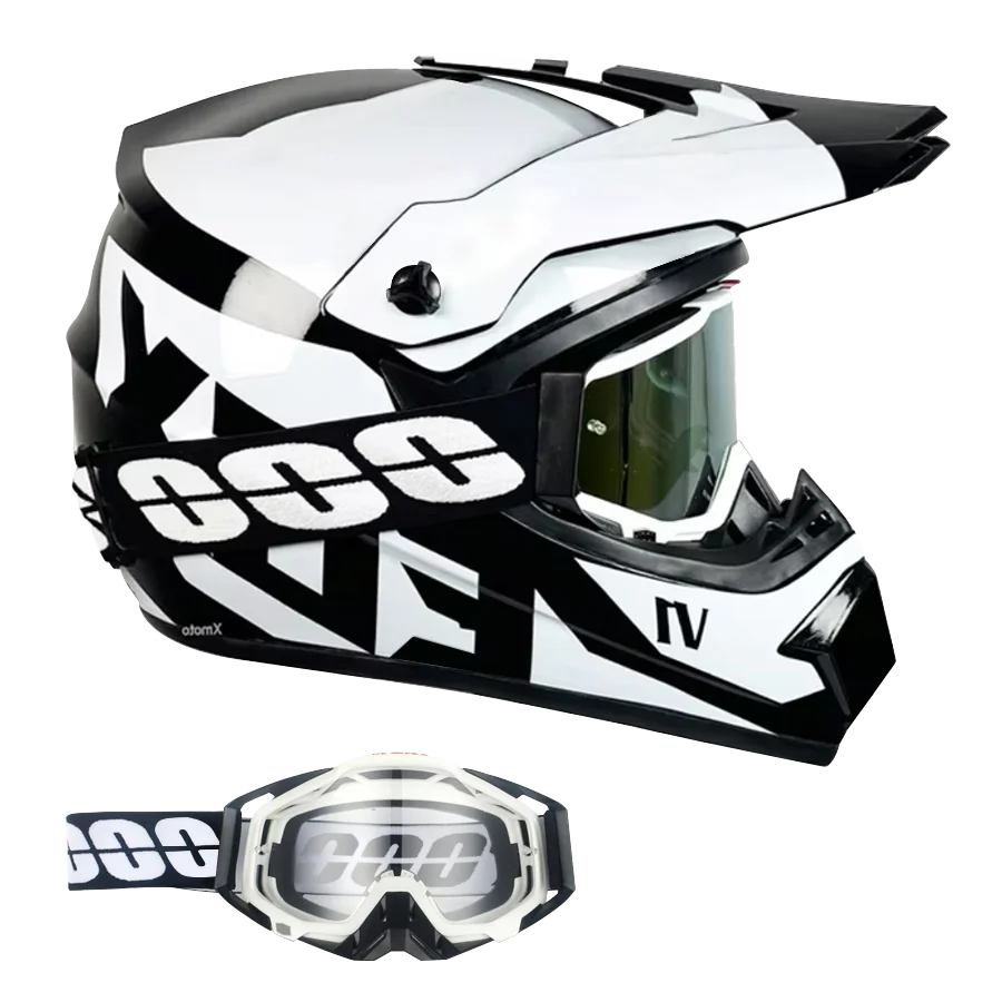 DOT/ECE Motocross Helmet Kit - includes goggles , gloves
